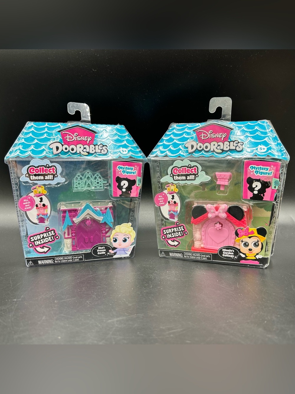 Disney Doorables Elsa Frozen Castle Minnie Garden Cottage Lot Sealed Toys